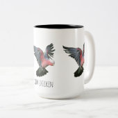 Tasse 2 Couleurs Poulet idiot (Devant droit)