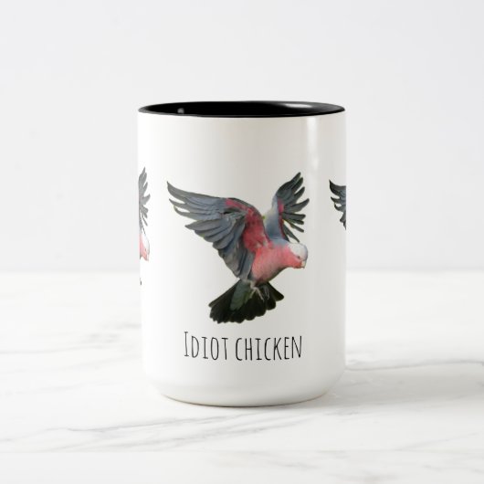 Tasse 2 Couleurs Poulet idiot (Centre)