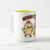 TASSE 2 COULEURS POULET MIGNON BANANE ! (Devant gauche)