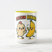TASSE 2 COULEURS POULET MIGNON BANANE ! (Centre)