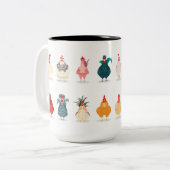 Tasse 2 Couleurs  Poulet mou (Devant gauche)
