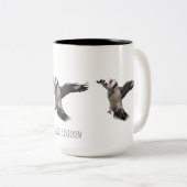 Tasse 2 Couleurs Poulet qui glousse (Devant droit)