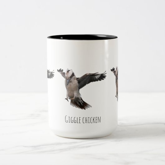 Tasse 2 Couleurs Poulet qui glousse (Centre)