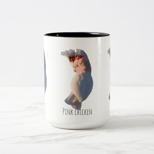 Tasse 2 Couleurs Poulet rose (Centre)