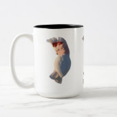 Tasse 2 Couleurs Poulet rose (Gauche)