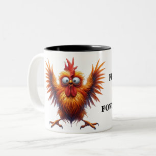 Tasse 2 Couleurs Poulet sarcastique drôle