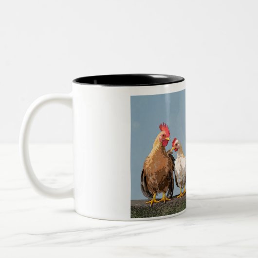 Tasse 2 Couleurs Poulets (Gauche)