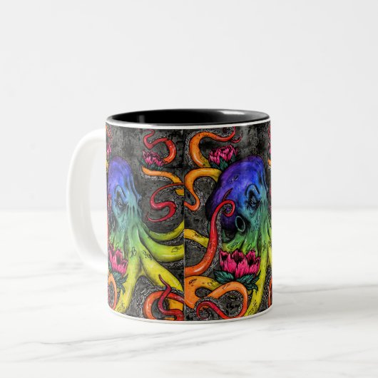 Tasse 2 Couleurs poulpe (Devant gauche)