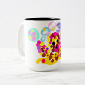 Tasse 2 Couleurs Poulpe mignon (Devant gauche)
