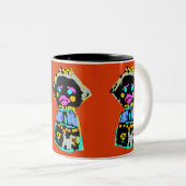 Tasse 2 Couleurs Poupée d'automne (Devant droit)