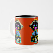 Tasse 2 Couleurs Poupée d'automne (Devant gauche)