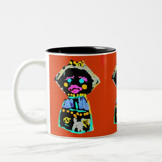 Tasse 2 Couleurs Poupée d'automne (Gauche)