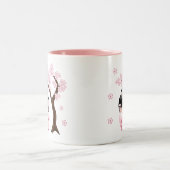 Tasse 2 Couleurs Poupée Kokeshi Kimono Rose Sakura (Centre)