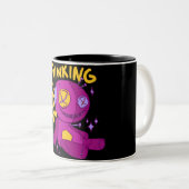 Tasse 2 Couleurs Poupée Vaudou - À tes pensées (Devant droit)