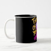 Tasse 2 Couleurs Poupée Vaudou - À tes pensées (Gauche)