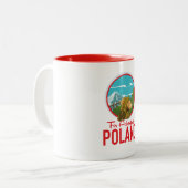 Tasse 2 Couleurs Pour Adventure Pologne logo Travel (Devant gauche)