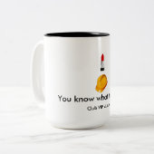 Tasse 2 Couleurs Pour ceux dans le savoir (Devant gauche)