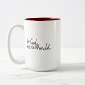 Tasse 2 Couleurs Pour Dieu ainsi aimé le monde (Gauche)