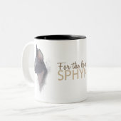 Tasse 2 Couleurs Pour l'amour de SPHYNX (Devant gauche)