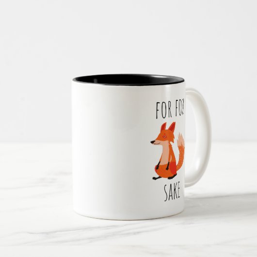 Tasse 2 Couleurs Pour le saké renard (Devant droit)