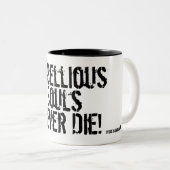 Tasse 2 Couleurs Pour les âmes vives libres (Devant droit)