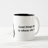 Tasse 2 Couleurs pour Michigan Fisherman (Devant droit)