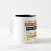 Tasse 2 Couleurs Pour m'insulter, je dois d'abord valoriser votre (Devant gauche)