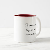 Tasse 2 Couleurs Pour tailler ou ne pas tailler (Devant droit)