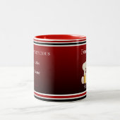 Tasse 2 Couleurs Pour toujours amis Mugg (Centre)