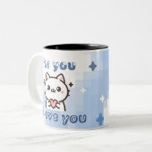Tasse 2 Couleurs Pour vous - Je vous aime (Devant gauche)