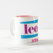 Tasse 2 Couleurs Pourpre de Lion (Devant gauche)