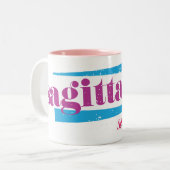 Tasse 2 Couleurs Pourpre de Sagittaire (Devant gauche)