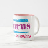 Tasse 2 Couleurs Pourpre de Taureau (Devant droit)