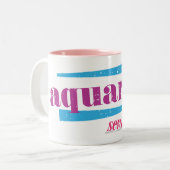 Tasse 2 Couleurs Pourpre de Verseau (Devant gauche)