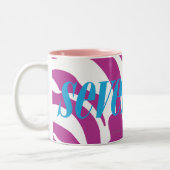 Tasse 2 Couleurs Pourpre de zèbre (Gauche)