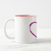 Tasse 2 Couleurs Pourpre d'OpenHeart (Gauche)