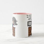 Tasse 2 Couleurs Pourquoi humour de dur labeur d'occasion (Centre)