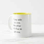 Tasse 2 Couleurs Pourquoi les avocats sont-ils comme les armes (Devant gauche)