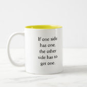 Tasse 2 Couleurs Pourquoi les avocats sont-ils comme les armes (Gauche)