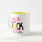 Tasse 2 Couleurs Poussin 3 du bonbon 16 (Devant gauche)