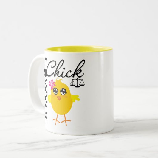 Tasse 2 Couleurs Poussin d'avocat (Devant gauche)