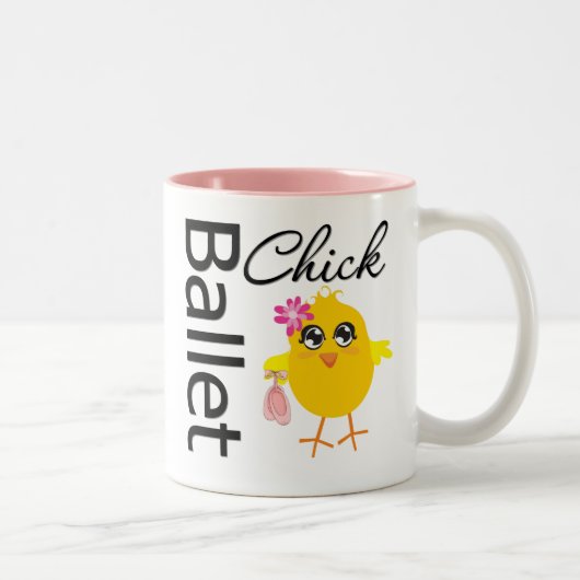Tasse 2 Couleurs Poussin de ballet (Droit)