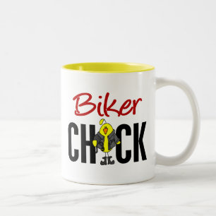 Tasse 2 Couleurs Poussin de cycliste