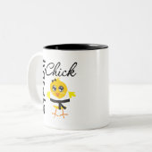 Tasse 2 Couleurs Poussin de karaté (Devant gauche)