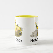 Tasse 2 Couleurs Poussin de notaire avec la cannette et les (Centre)