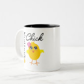 Tasse 2 Couleurs Poussin de tricot (Devant gauche)