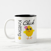 Tasse 2 Couleurs Poussin de tricot (Gauche)