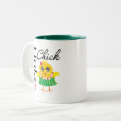 Tasse 2 Couleurs Poussin d'Hawaï de danse polynésienne (Devant gauche)