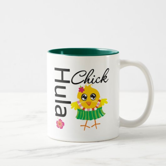 Tasse 2 Couleurs Poussin d'Hawaï de danse polynésienne (Droit)