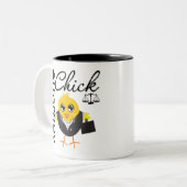 Tasse 2 Couleurs Poussin v2 de mandataire (Devant gauche)